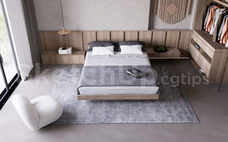 cb12261 แบบห้องนอนร่วมสมัย contemporary bedroom