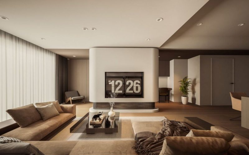 cl13632 แบบห้องนั่งเล่นร่วมสมัย contemporary living room