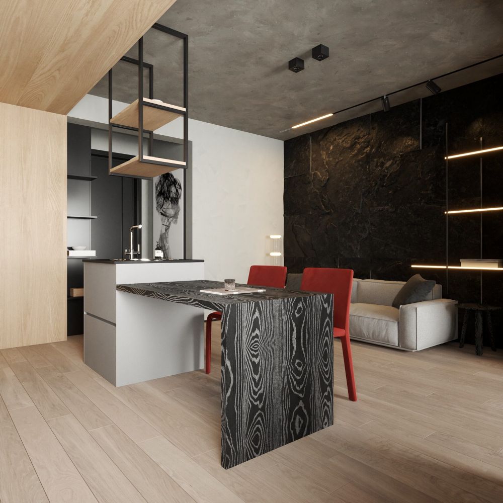 mk8759 แบบห้องครัวโมเดิร์นมินิมอล modern minimal kitchen room idea 2