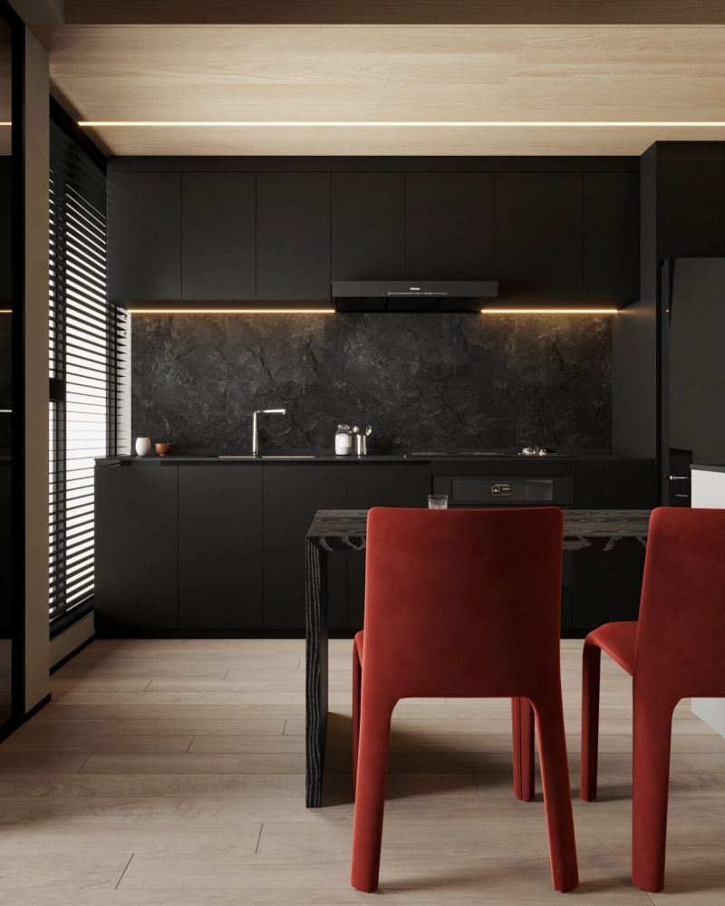 mk8759 แบบห้องครัวโมเดิร์นมินิมอล modern minimal kitchen room idea 5